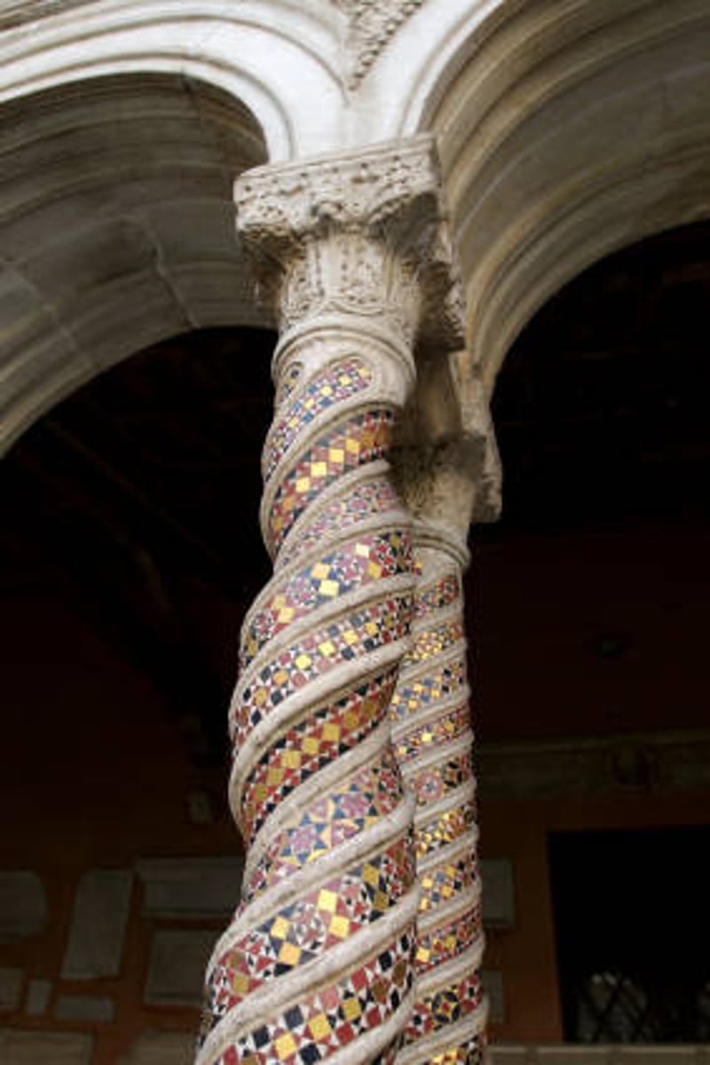 <p>Named Solomonic because it was believed to be derived from</p><p>Solomon's temple. These are columns with a twisted shaft.</p>