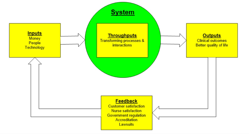 <p>The things that pass through a system</p><p>Are transformed through processes and interactions </p>