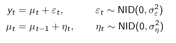 <p>Local level model</p>