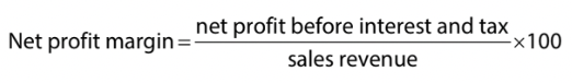 Indicator of the dividends that might be paid to shareholders as well as the amount of retained profits that the firm might have. Also shows how well managers can control overheads-expenses.