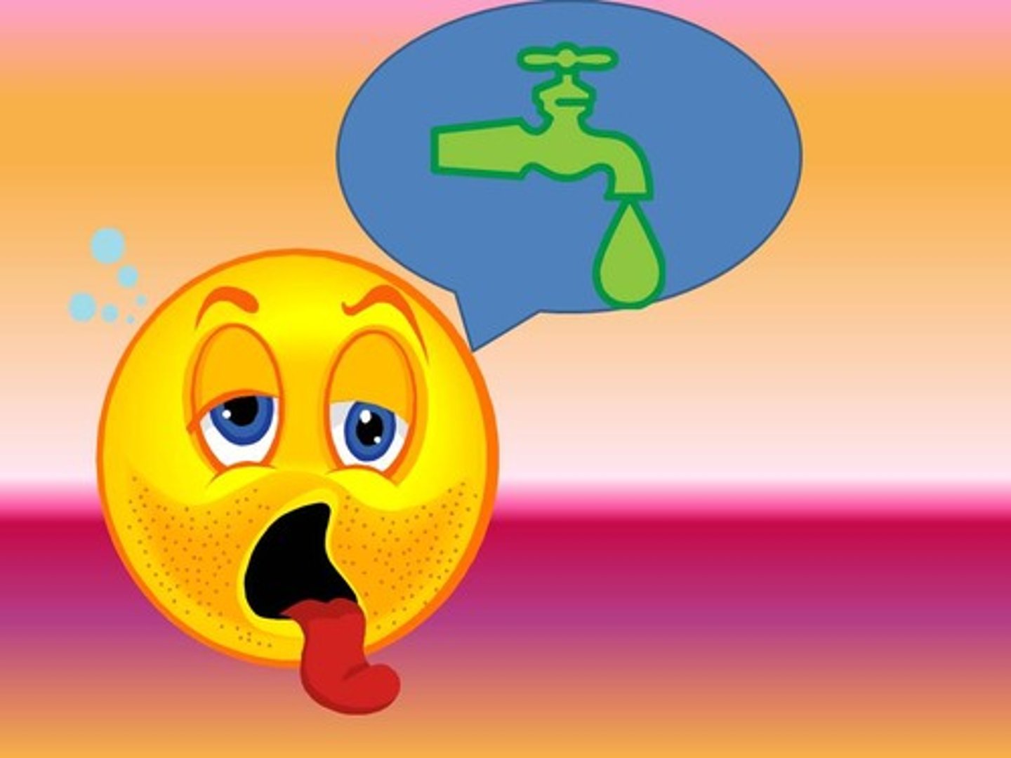 <p>to be thirsty</p>