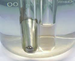 <p>Silver mirror forms </p>