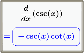 <p>-cot x csc x</p>