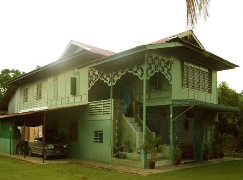 <p>typical Perak hip-gabled roof house with Dutch influence</p>
