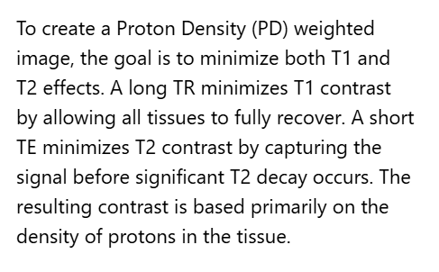 <p>A. Long TR, Long TE</p>