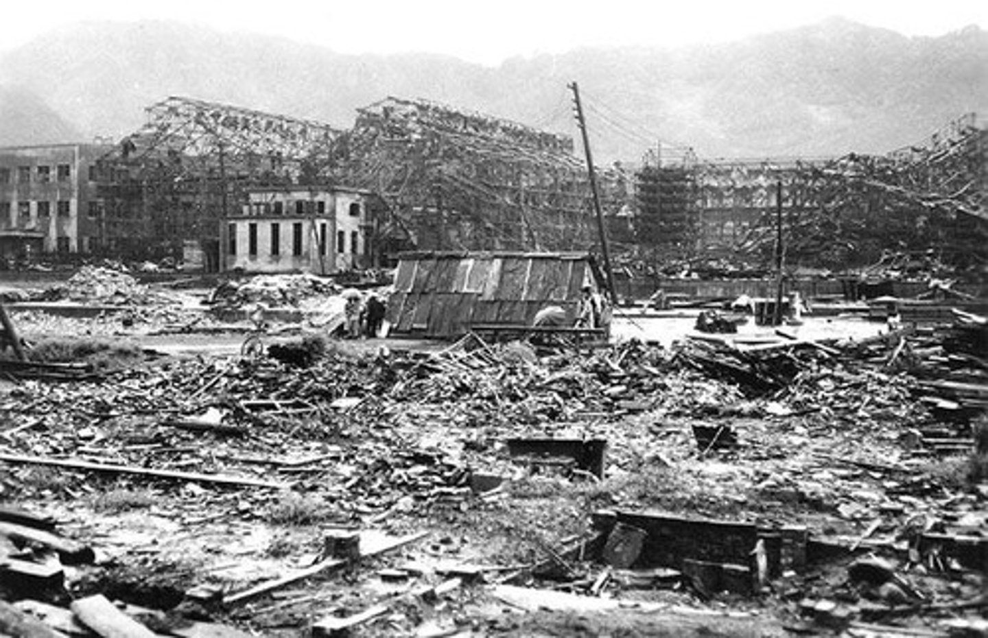 <p>Two Japanese cities on which the U.S. dropped the atomic bombs to end World War II.</p>
