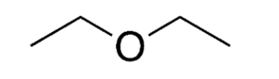 <p>Oxygen atom bonded to two carbon atoms </p>