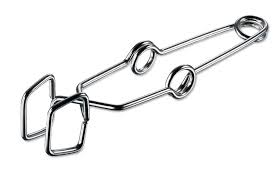 <p>A tool used to hold test tubes, especially when heating.</p>