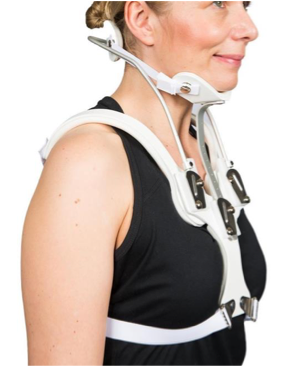 <p>what is the name, type, and purpose of this THORACIC orthotic?</p>