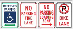 <p>prohibit or limit parking</p>