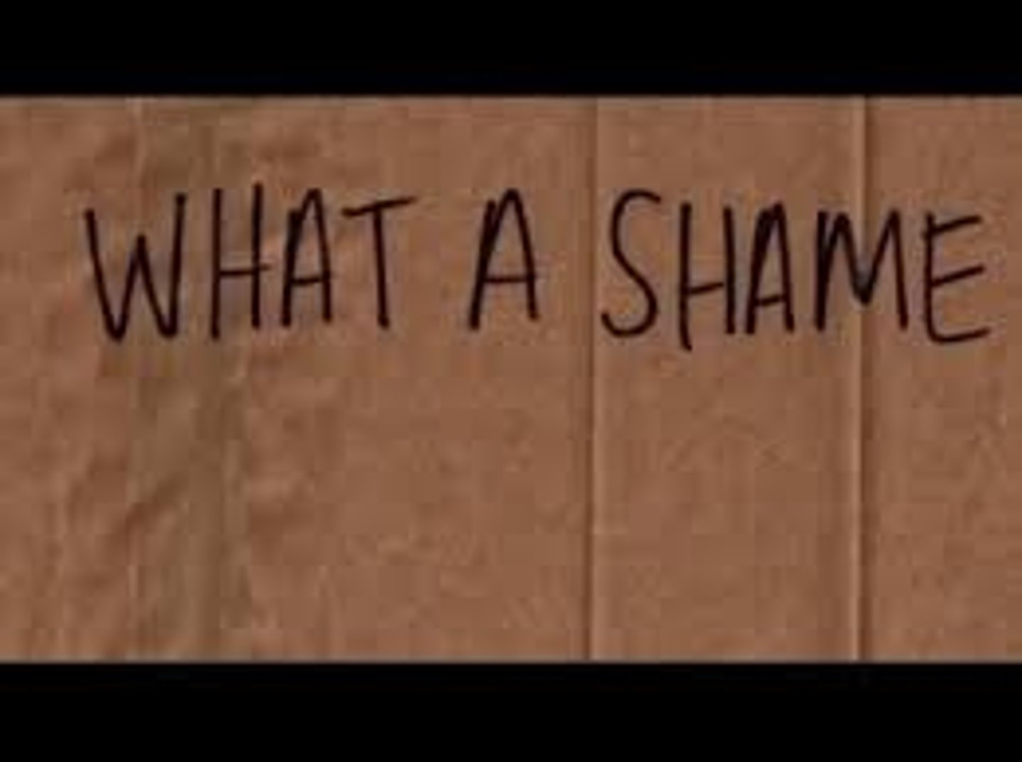 <p>What a shame!</p>