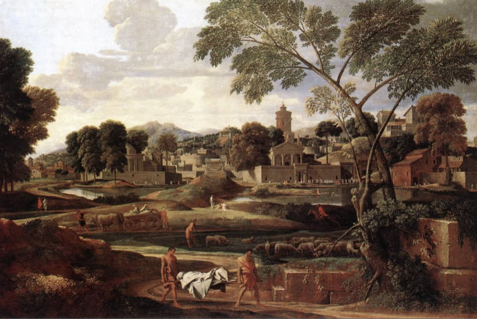 <p>Nicolas Poussin (France), The Burial of Phocion, 1648. National Museum, Cardiff, Wales</p>