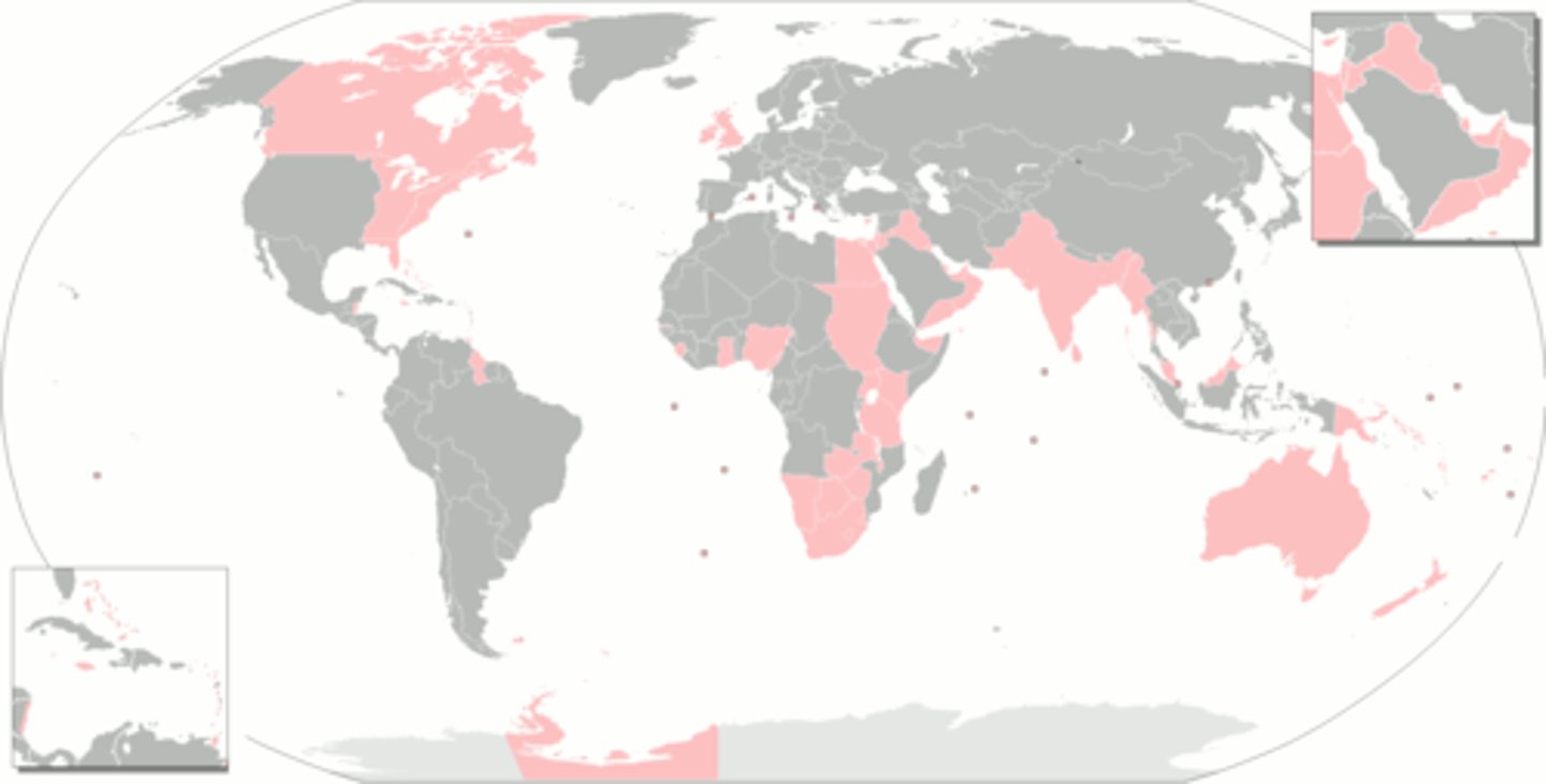 <p>The British Empire reaches its territorial zenith.</p>