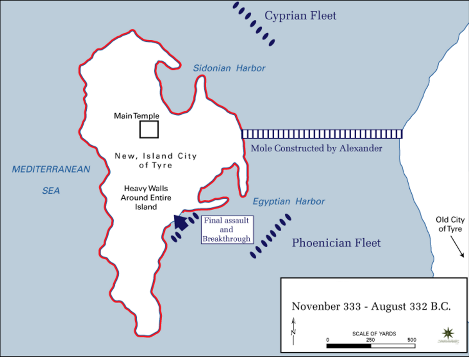 Siege of Tyre BCE; 333-332