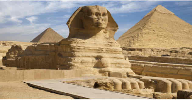 <p>giza egypt old kingdom, fourth dynasty, c 2550-2490 BCE, cut limestone</p>