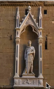 St. George- slayed dragon, represented armor makers