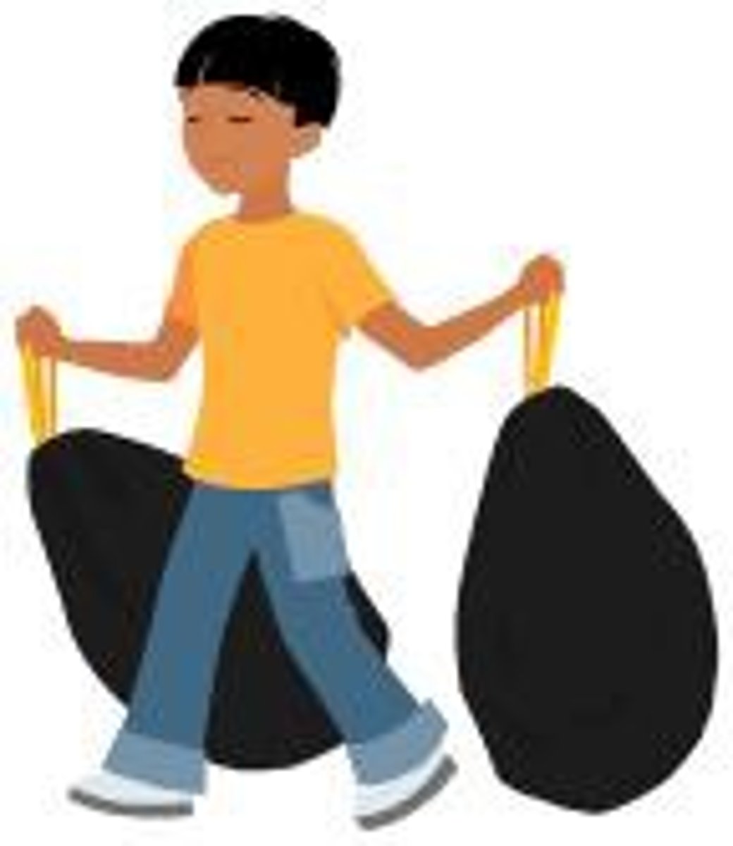 <p>to take out the trash</p>