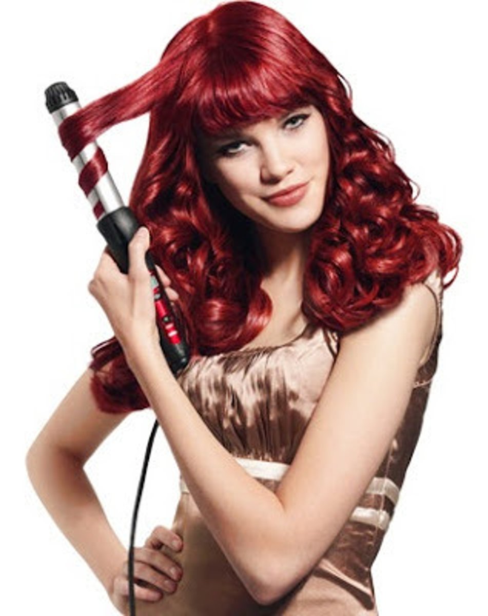 <p>to curl one's hair</p>