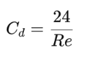 <p>a dimensionless number to quantify resistance of a particle moving through a fluid </p>