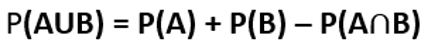<p>- The Addition Rule is used to calculate either/or probabilities</p>