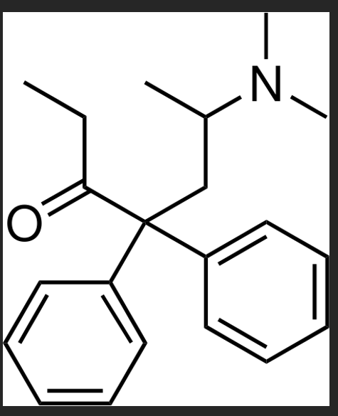 <p>what causes methadone’s metabolism to be slower? </p>