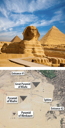 <h3 collapsed="false"><span style="color: purple"><mark data-color="purple">17. Great Pyramids of Giza: Khufu, Khafre, Menkaura, Great Sphinx</mark></span></h3><ul><li><p>When was it <strong>created</strong>?</p></li><li><p>During what <strong>period</strong> was it created?</p></li><li><p><strong>Where</strong> was it originally located?</p></li><li><p>What <strong>culture</strong> made it?</p></li><li><p>What <strong>medium</strong> was used?</p></li><li><p>What was the <strong>function</strong>?</p></li></ul>