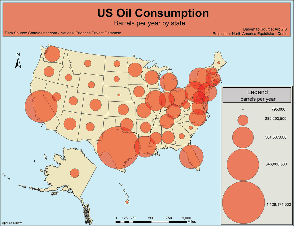 <p>A thematic map that uses symbols of varying sizes to represent data.</p>