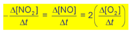 <p>Rate of consumption = Rate of production = 2(rate of production of other product) (AKA this coefficient needs to go OVER the other coefficient)</p>
