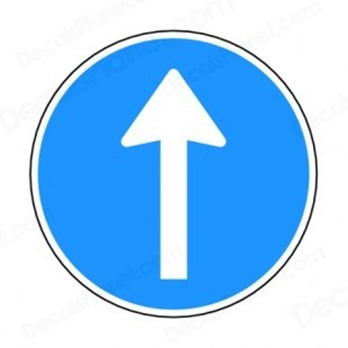 <p>straight ahead</p>