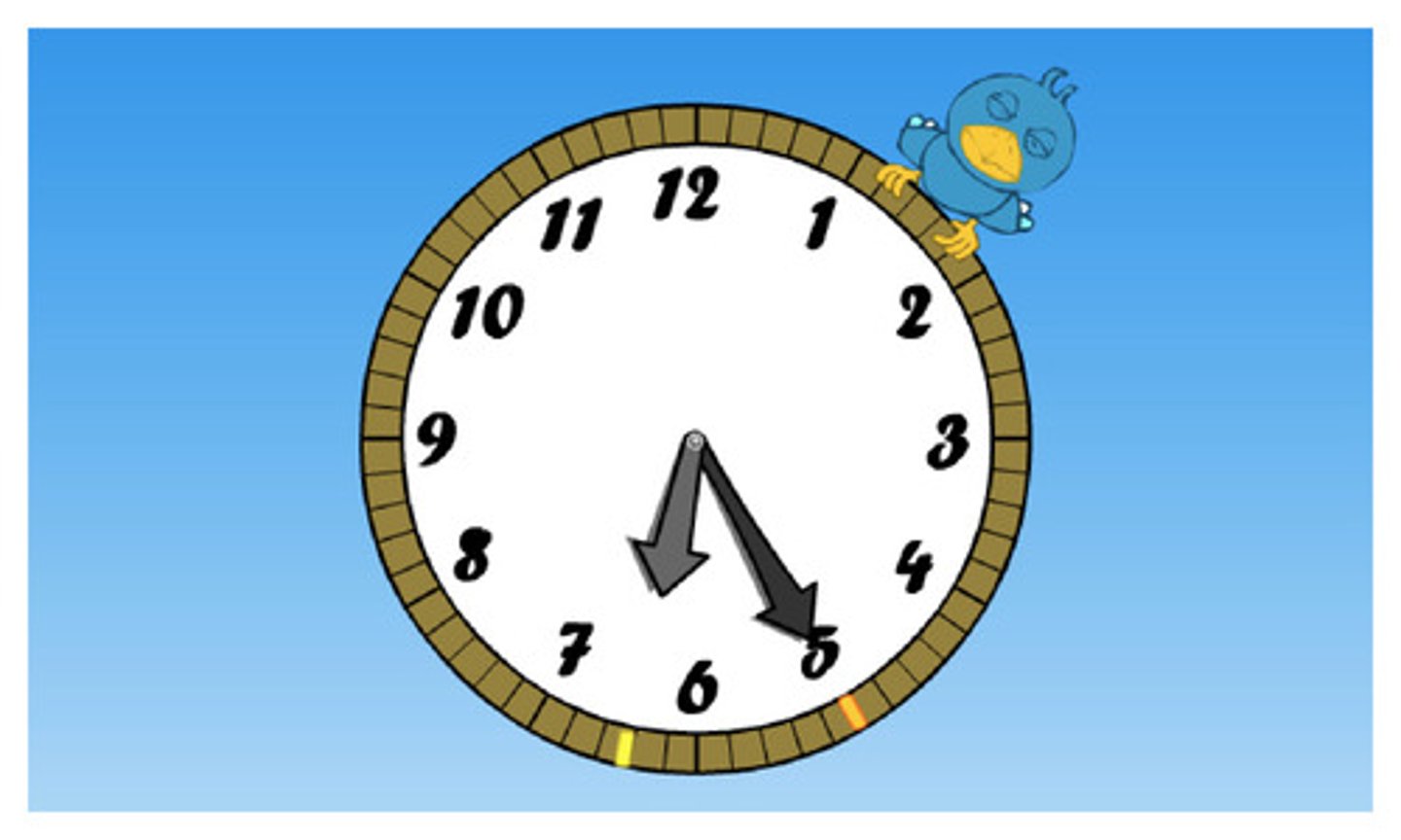 <p>It's 6:25</p>