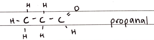 <p><strong><em>FORMULA***: C<sub>n</sub>H<sub>2n</sub>O (C<sub>n</sub>H<sub>2n+1</sub>-CHO)</em></strong></p><p>Prefix: formyl-</p><p>Suffix: -AL</p><p>Functional Group Name: aldehyde (formyl) (carbonyl)</p>