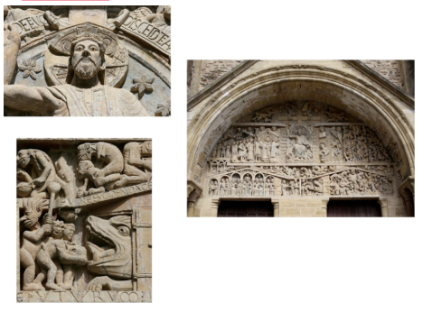 <p>The last judgement, tympanum relief</p>