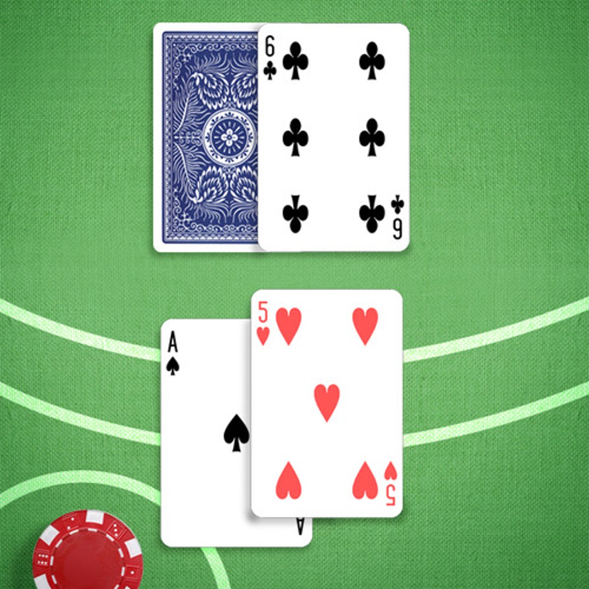 <p>You: 16</p><p>Dealer's Upcard: 6</p>