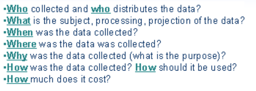 <p>who what when where how</p>