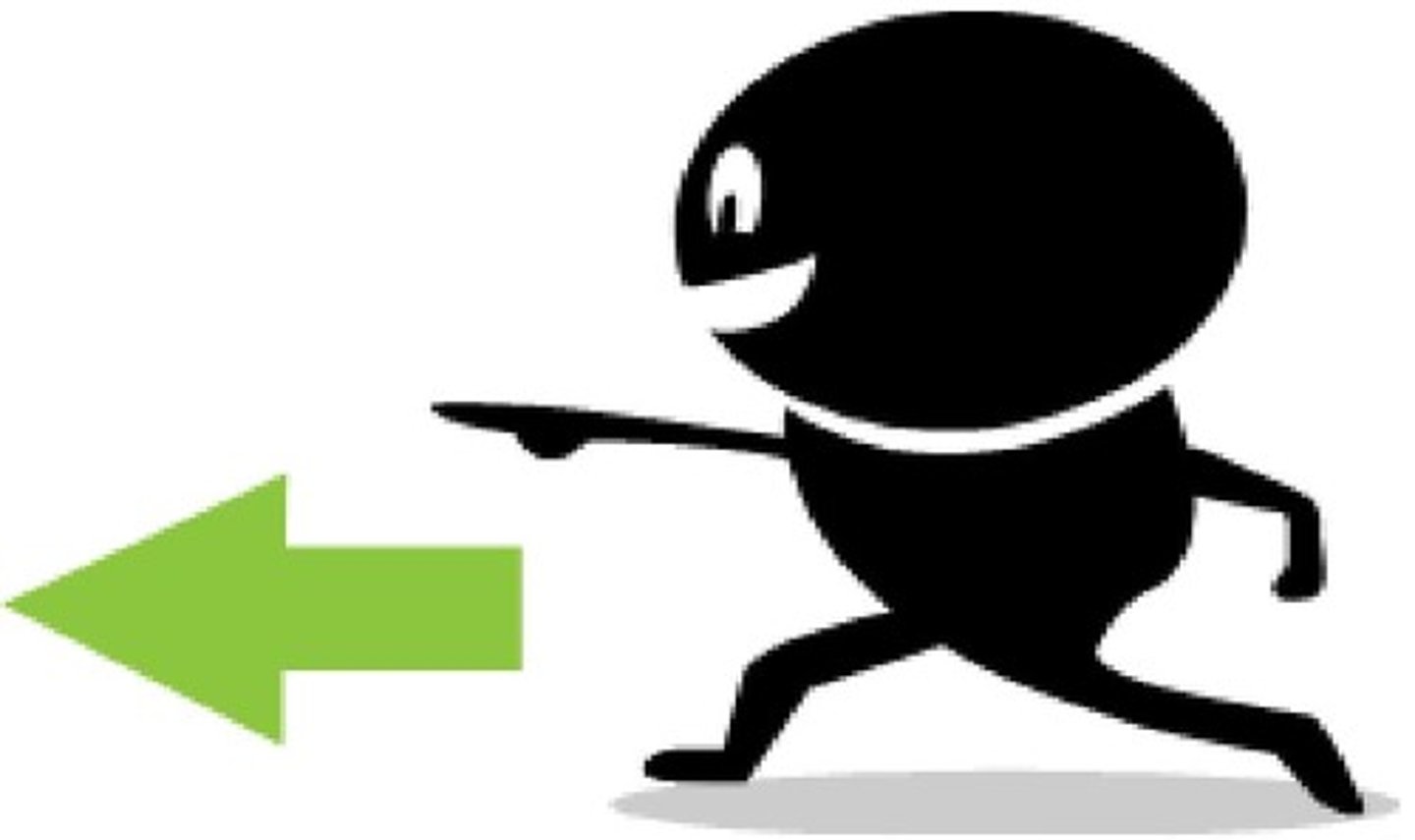 <p>to the left of</p>