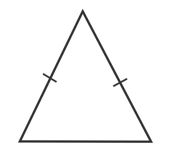 <p>Angles in a Isosceles triangle </p>