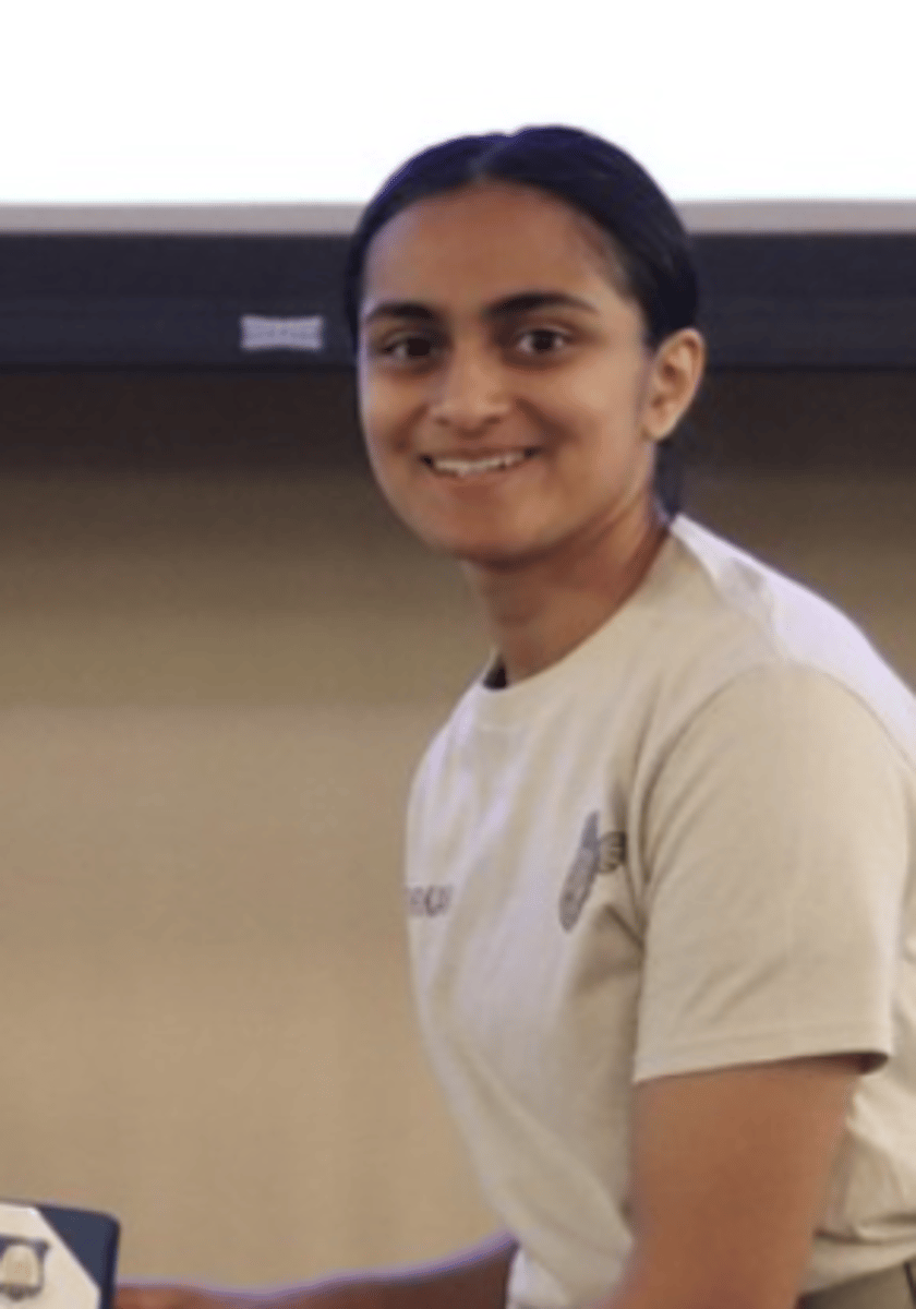<p>Cadet Captain Suchi Borkar</p>