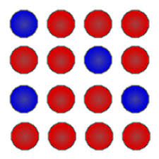 <p>form between atoms of similar radius (&lt;15% difference), one atom substitutes for the other in the lattice</p>