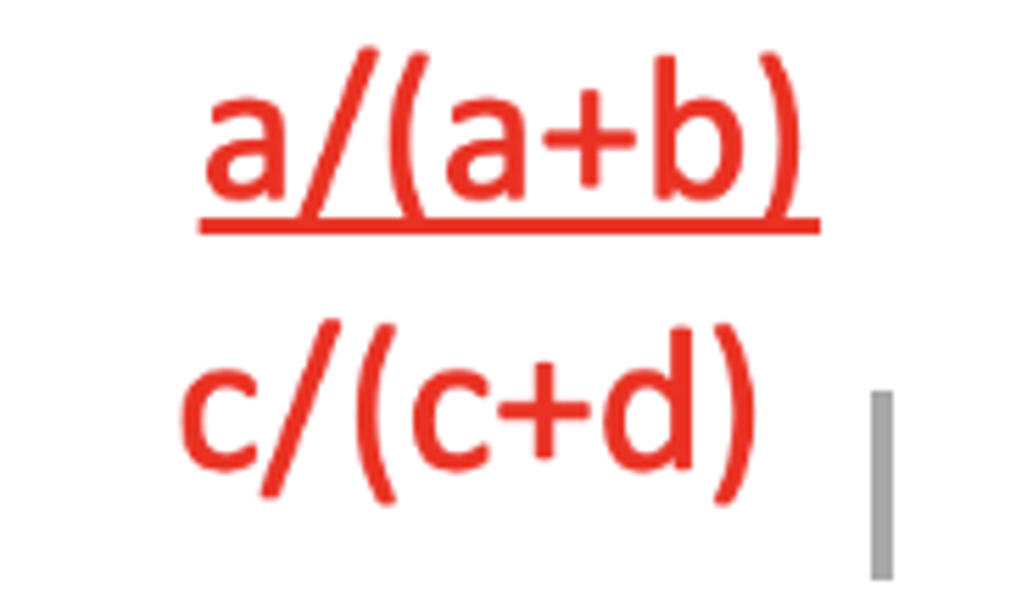 <p>incidence in exposed /incidence in unexposed</p>