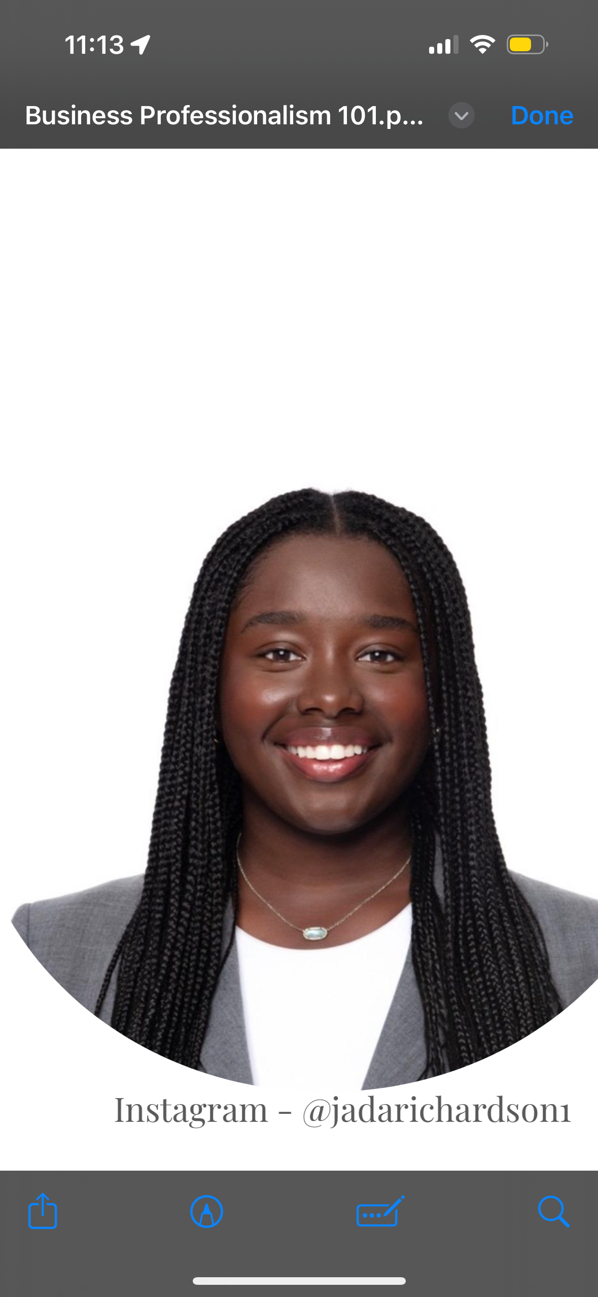 <p>Jada Richardson </p>