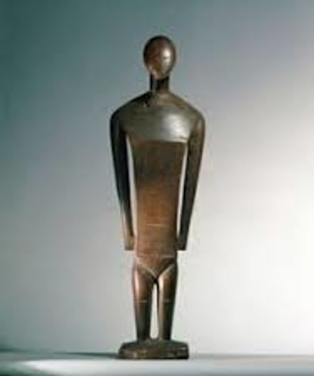 <p>NUKURO, Wood<br><br>Culturally and linguistically polynesian.<br>These statues were in religious community buildings, representing individual deities (sometimes associated with temple or family)<br>Often dressed in garments or flowers. Considered vessels for sprits or ancestors. Centerpiece of an annual ceremony.<br>Simple, geometric, and often androgynous. Horizonal notches to indicate anatomical landmarks</p>