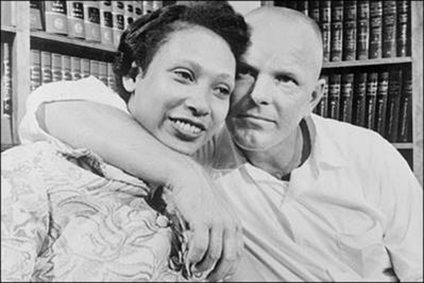 <p>- overturned a number of state statutes banning interracial marriage</p><p>- RICHARD LOVING, a white man, and MILDRED JETER, a black woman, were residents of virginia but had to leave the state to get married</p><p>- on their return, they were arrested for violating virginia's anti-miscegenation law (a law against interbreeding involving persons of different races) and sentenced to 1 year of imprisonment --&gt; was suspended on condition that LOVINGS left virginia</p><p>- court eventually heard the case and ruled that distinctions based on race were 'odious' (repugnant) and must be subject to 'the most rigid scrutiny' under the Equal Protection Clause of 14th Amendment</p>