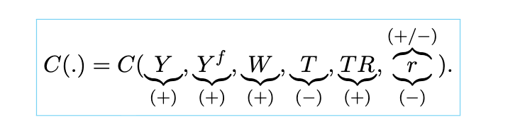 <p><span style="color: rgb(254, 254, 254);"><span>the aggregation of households’ consumption choices that rely on households’ current income, their expected future income, their current wealth of assets and liabilities, fiscal policies, and their incentives to lend and borrow and their ability to consume.</span></span></p>