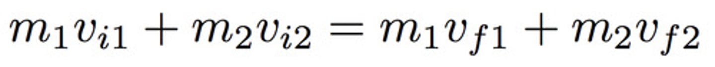 <p>when two objects collide, the momentum and the kinetic energy of the system are conserved. The two objects bounce off each other without any loss of kinetic energy</p>
