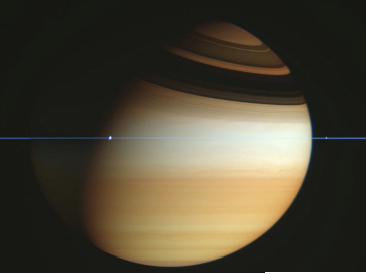 <p>Look carefully at this picture. What might you conclude about the way that Saturn formed?</p><p>A. Tidal forces due to encounters between Saturn and comets/asteroids are the main origin of the rings </p><p>B. Saturn is a “mini solar system”. The physics that led to the formation of the rings are the same as those that formed the Sun and its planets, etc.</p>
