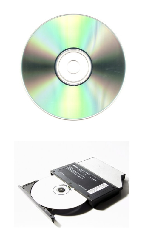 <ul><li><p>use <strong>laser light</strong> to retrieve data from the surface of optical media (e.g. CDs, DVDs)</p></li><li><p>surface is covered by <strong>pits &amp; lands</strong></p></li><li><p>when the disc spins, the transitions between pits and lands are encoded as 1s, and no transitions are encoded as 0s</p></li></ul><p></p>