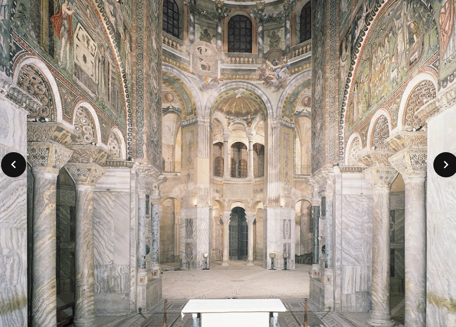 <p>interior bazilica san vitale - ravenna</p>