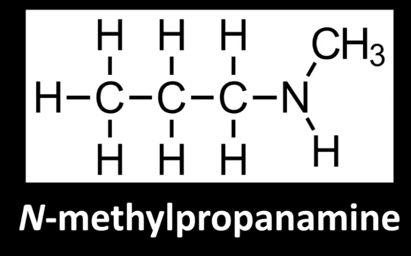 <p>Nitrogen bonded to two carbon groups. </p><p>Example: N-methylpropanamine. </p><p>Identified by two carbon substituents on N.</p>