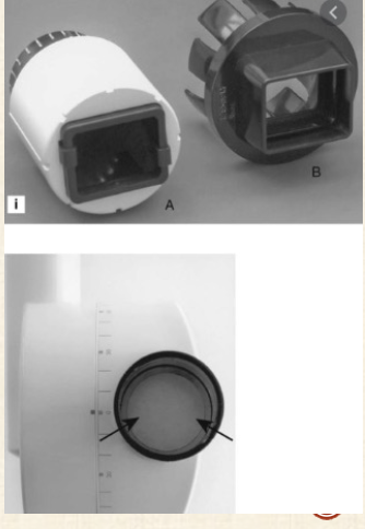 <p>A metallic barrier with an aperture in the middle used to restrict the size of the x-ray beam and volume of tissue irritated</p>