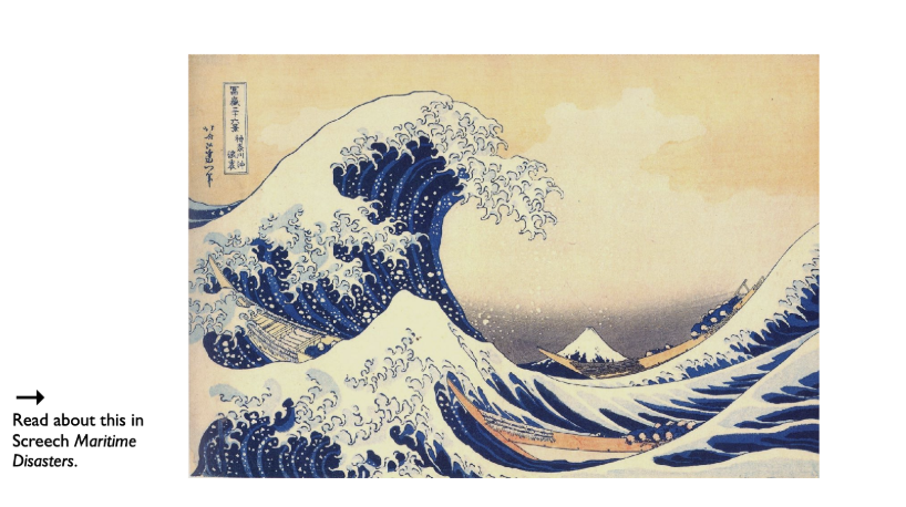 <p><span><strong><u>#3) Hokusai, In the Hollow of a Wave off the Coast at Kanagawa, AKA: The Great. Wave. 1830-33</u></strong></span></p>